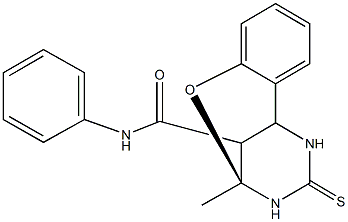 (9S)-9-methyl-N-phenyl-11-thioxo-8-oxa-10,12-diazatricyclo[7.3.1.0~2,7~]trideca-2,4,6-triene-13-carboxamide Structure