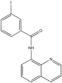 3-iodo-N-(8-quinolinyl)benzamide 구조식 이미지