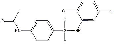 N-{4-[(2,5-dichloroanilino)sulfonyl]phenyl}acetamide 구조식 이미지