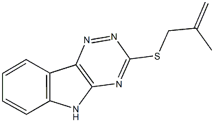 3-[(2-methyl-2-propenyl)sulfanyl]-5H-[1,2,4]triazino[5,6-b]indole 구조식 이미지