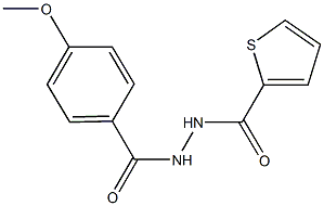 N'-(4-methoxybenzoyl)thiophene-2-carbohydrazide Structure