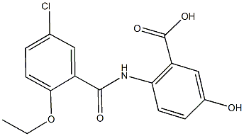 2-[(5-chloro-2-ethoxybenzoyl)amino]-5-hydroxybenzoic acid Structure