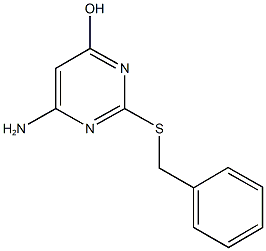 6-amino-2-(benzylsulfanyl)-4-pyrimidinol 구조식 이미지