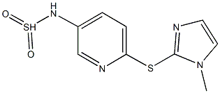 N-(dioxidosulfanyl)-6-[(1-methyl-1H-imidazol-2-yl)sulfanyl]-3-pyridinamine 구조식 이미지