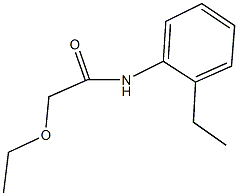 2-ethoxy-N-(2-ethylphenyl)acetamide 구조식 이미지