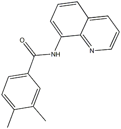 3,4-dimethyl-N-(8-quinolinyl)benzamide 구조식 이미지