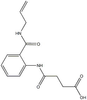 4-{2-[(allylamino)carbonyl]anilino}-4-oxobutanoic acid 구조식 이미지