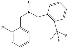 N-(2-chlorobenzyl)-N-[2-(trifluoromethyl)benzyl]amine 구조식 이미지