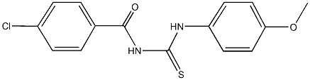 N-(4-chlorobenzoyl)-N'-(4-methoxyphenyl)thiourea Structure