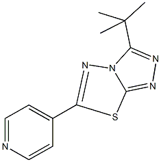 3-tert-butyl-6-(4-pyridinyl)[1,2,4]triazolo[3,4-b][1,3,4]thiadiazole Structure