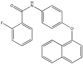 2-fluoro-N-[4-(1-naphthyloxy)phenyl]benzamide Structure