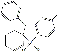 1-[(1-benzyl-2-cyclohexen-1-yl)sulfonyl]-4-methylbenzene 구조식 이미지