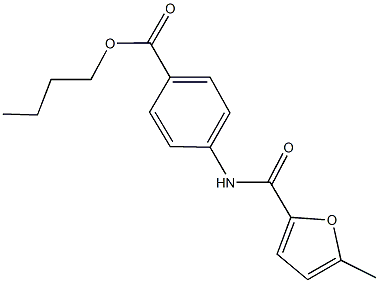 butyl 4-[(5-methyl-2-furoyl)amino]benzoate Structure