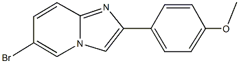 4-(6-bromoimidazo[1,2-a]pyridin-2-yl)phenyl methyl ether Structure