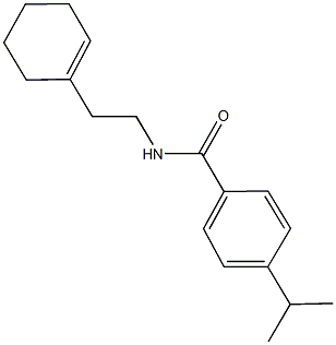 N-[2-(1-cyclohexen-1-yl)ethyl]-4-isopropylbenzamide 구조식 이미지