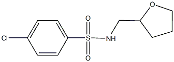 4-chloro-N-(tetrahydrofuran-2-ylmethyl)benzenesulfonamide Structure