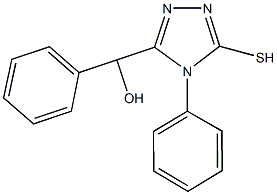 phenyl(4-phenyl-5-sulfanyl-4H-1,2,4-triazol-3-yl)methanol Structure