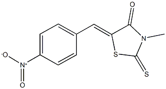 5-{4-nitrobenzylidene}-3-methyl-2-thioxo-1,3-thiazolidin-4-one Structure