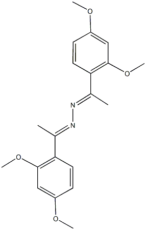 1-(2,4-dimethoxyphenyl)ethanone [1-(2,4-dimethoxyphenyl)ethylidene]hydrazone Structure