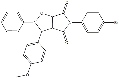 5-(4-bromophenyl)-3-(4-methoxyphenyl)-2-phenyldihydro-2H-pyrrolo[3,4-d]isoxazole-4,6(3H,5H)-dione 구조식 이미지