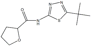 N-(5-tert-butyl-1,3,4-thiadiazol-2-yl)tetrahydro-2-furancarboxamide Structure