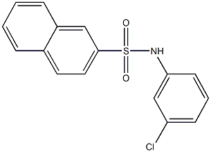 N-(3-chlorophenyl)-2-naphthalenesulfonamide Structure