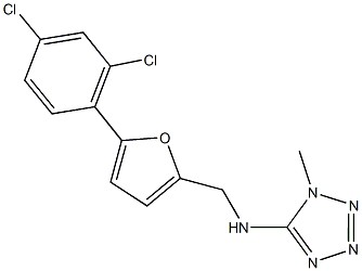 N-{[5-(2,4-dichlorophenyl)-2-furyl]methyl}-N-(1-methyl-1H-tetraazol-5-yl)amine Structure