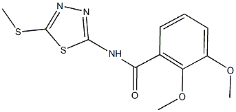 2,3-dimethoxy-N-[5-(methylsulfanyl)-1,3,4-thiadiazol-2-yl]benzamide Structure