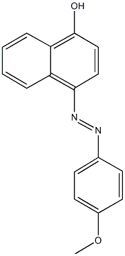 4-[(4-methoxyphenyl)diazenyl]-1-naphthol Structure