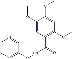 2,4,5-trimethoxy-N-(3-pyridinylmethyl)benzamide Structure