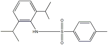 N-(2,6-diisopropylphenyl)-4-methylbenzenesulfonamide 구조식 이미지