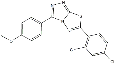 4-[6-(2,4-dichlorophenyl)[1,2,4]triazolo[3,4-b][1,3,4]thiadiazol-3-yl]phenyl methyl ether Structure