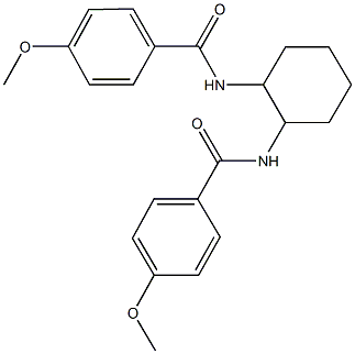 4-methoxy-N-{2-[(4-methoxybenzoyl)amino]cyclohexyl}benzamide Structure