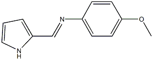 4-methoxy-N-(1H-pyrrol-2-ylmethylene)aniline Structure