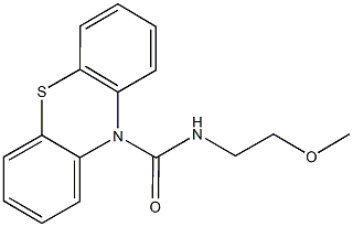 N-(2-methoxyethyl)-10H-phenothiazine-10-carboxamide Structure