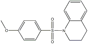 4-(3,4-dihydro-1(2H)-quinolinylsulfonyl)phenyl methyl ether 구조식 이미지