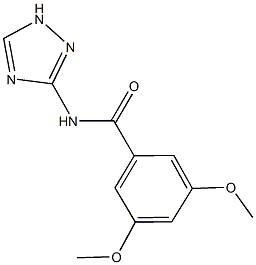 3,5-dimethoxy-N-(1H-1,2,4-triazol-3-yl)benzamide 구조식 이미지