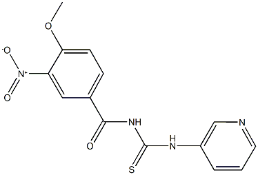 N-{3-nitro-4-methoxybenzoyl}-N'-(3-pyridinyl)thiourea Structure