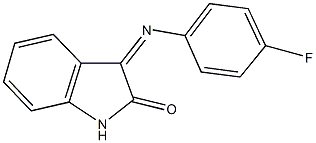 3-[(4-fluorophenyl)imino]-1,3-dihydro-2H-indol-2-one Structure