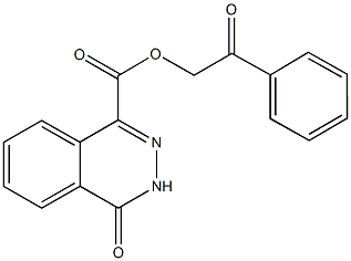 2-oxo-2-phenylethyl 4-oxo-3,4-dihydro-1-phthalazinecarboxylate 구조식 이미지