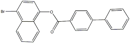 4-bromo-1-naphthyl [1,1'-biphenyl]-4-carboxylate 구조식 이미지