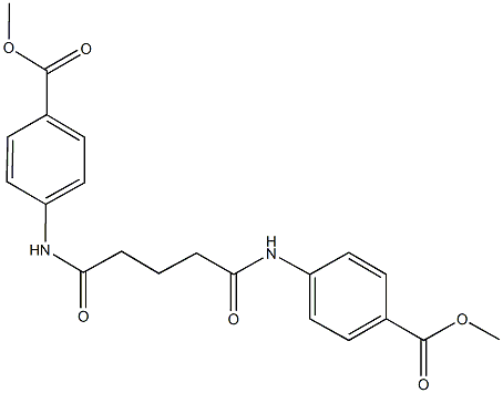methyl 4-({5-[4-(methoxycarbonyl)anilino]-5-oxopentanoyl}amino)benzoate 구조식 이미지