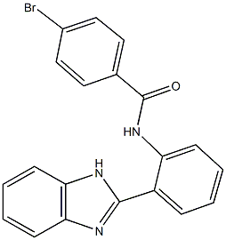 N-[2-(1H-benzimidazol-2-yl)phenyl]-4-bromobenzamide 구조식 이미지