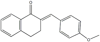 2-(4-methoxybenzylidene)-3,4-dihydro-1(2H)-naphthalenone Structure