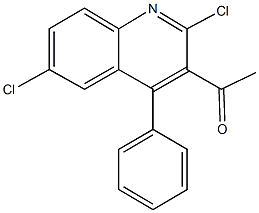 1-(2,6-dichloro-4-phenyl-3-quinolinyl)ethanone Structure