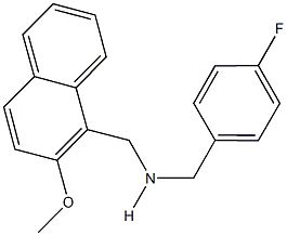 N-(4-fluorobenzyl)-N-[(2-methoxy-1-naphthyl)methyl]amine 구조식 이미지