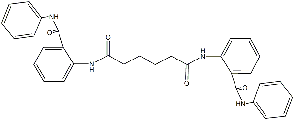 N~1~,N~6~-bis[2-(anilinocarbonyl)phenyl]hexanediamide 구조식 이미지