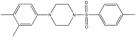 1-(3,4-dimethylphenyl)-4-[(4-methylphenyl)sulfonyl]piperazine 구조식 이미지