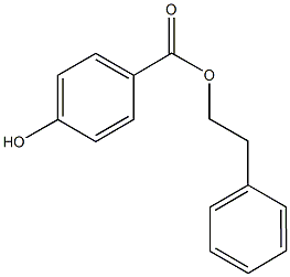 2-phenylethyl 4-hydroxybenzoate Structure