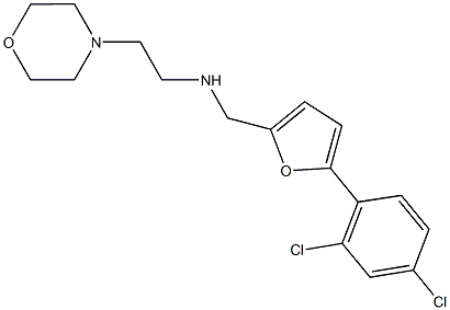 N-{[5-(2,4-dichlorophenyl)-2-furyl]methyl}-N-[2-(4-morpholinyl)ethyl]amine Structure